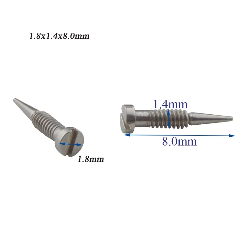Optical Eyewear Self-Aligning Screw Repair Kit - 200 Piece Set with Pointed Ends