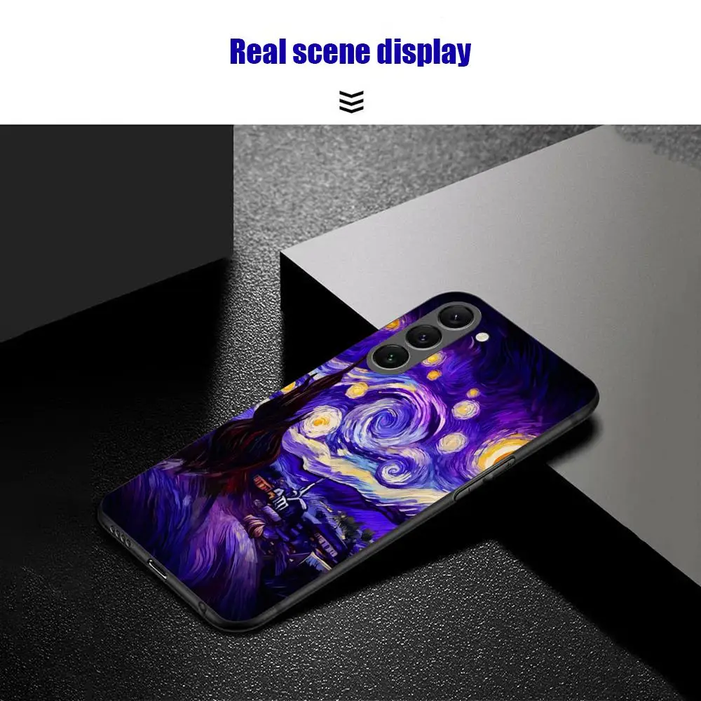 Van Gogh Artworks Soft Black Phone Case