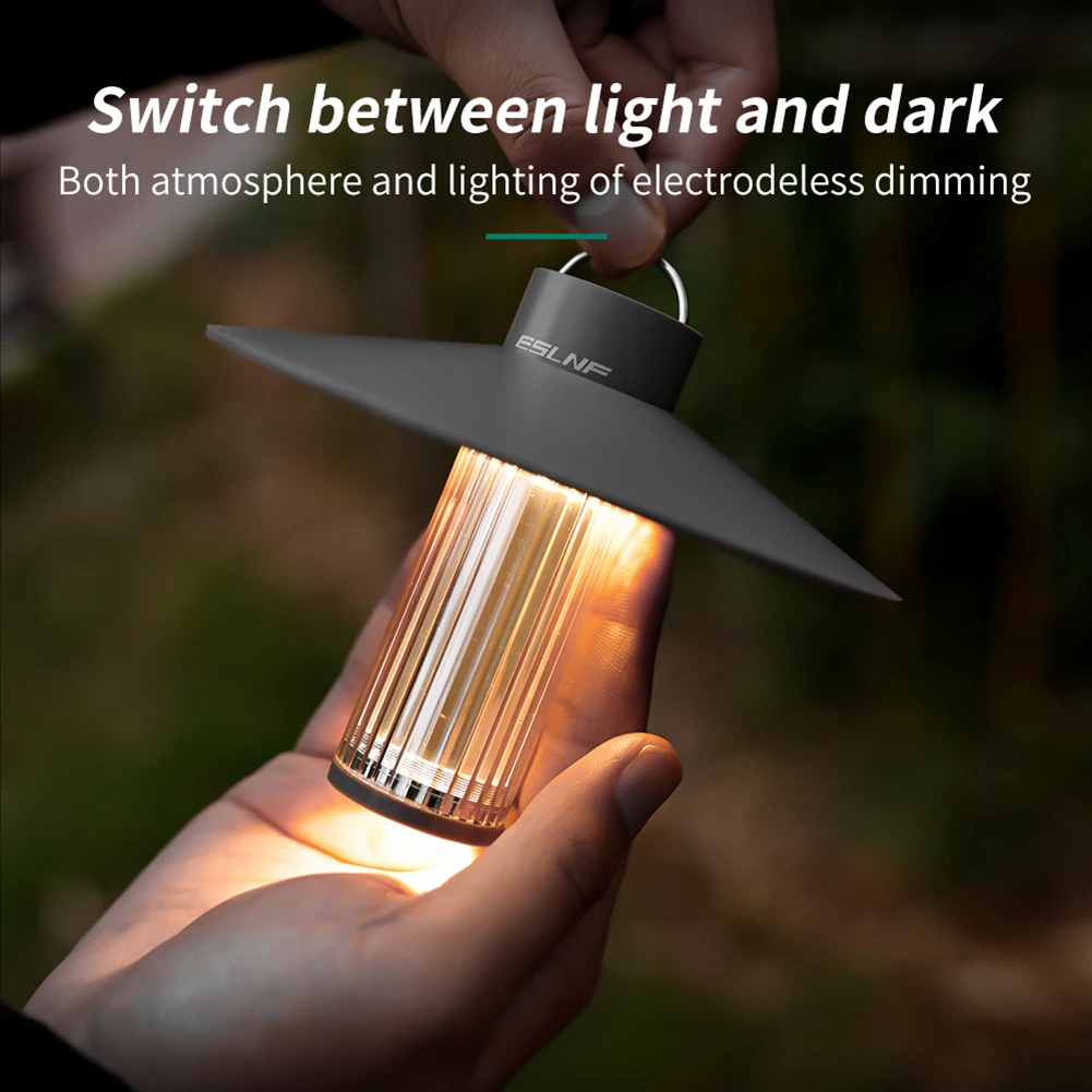 2023 Portable Camping Light LED USB Rechargeable 3 Lighting Modes Camping Lantern Outdoor Led Work Flashlight Tent Camp Supplies