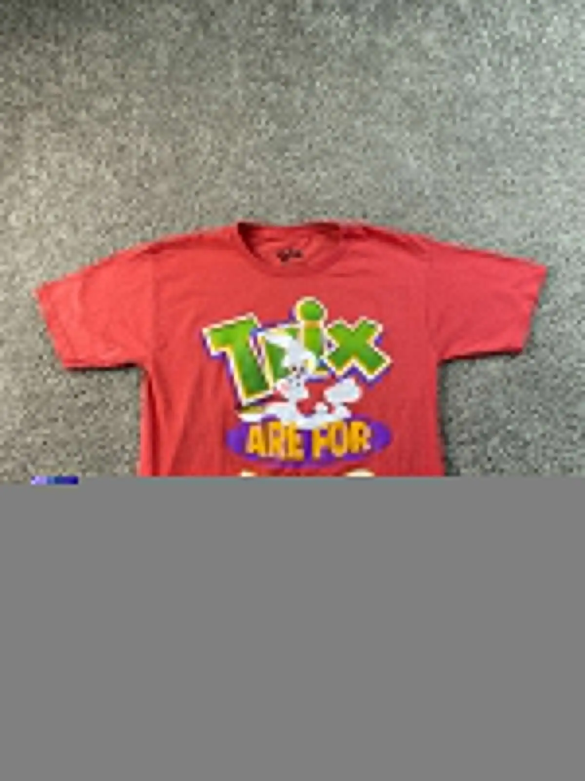 Trix Shirt Youth Xxl 2Xl Rosso Bianco Trix Cereali Manica Corta Casual Bambini Ragazzi Maniche Lunghe