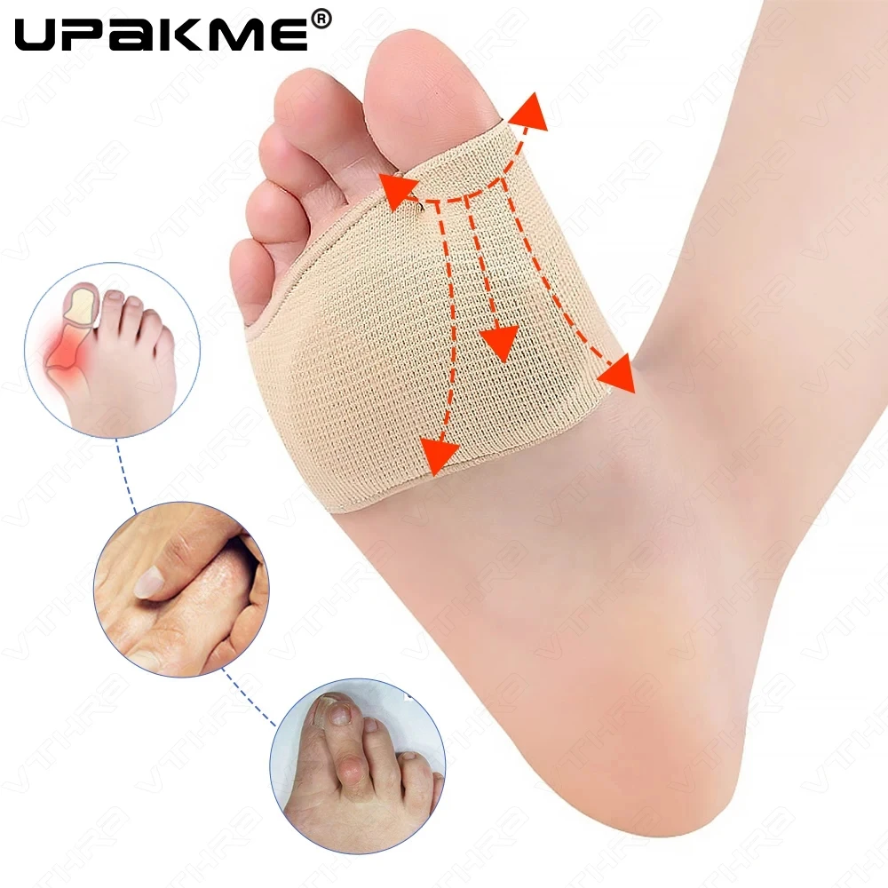 Women and Men Forefoot Pad For Ball Metatarsal Pads Foot Pain Relief Insoles Half Sock Support Soft Gel Foot Cushion 2pcs