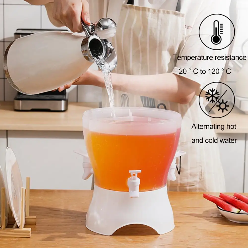 3.5L Drink Dispenser Large Capacity Beverage Dispenser With 3 Spigots  portable Drink Dispensers For Parties Daily Home Fridge - AliExpress
