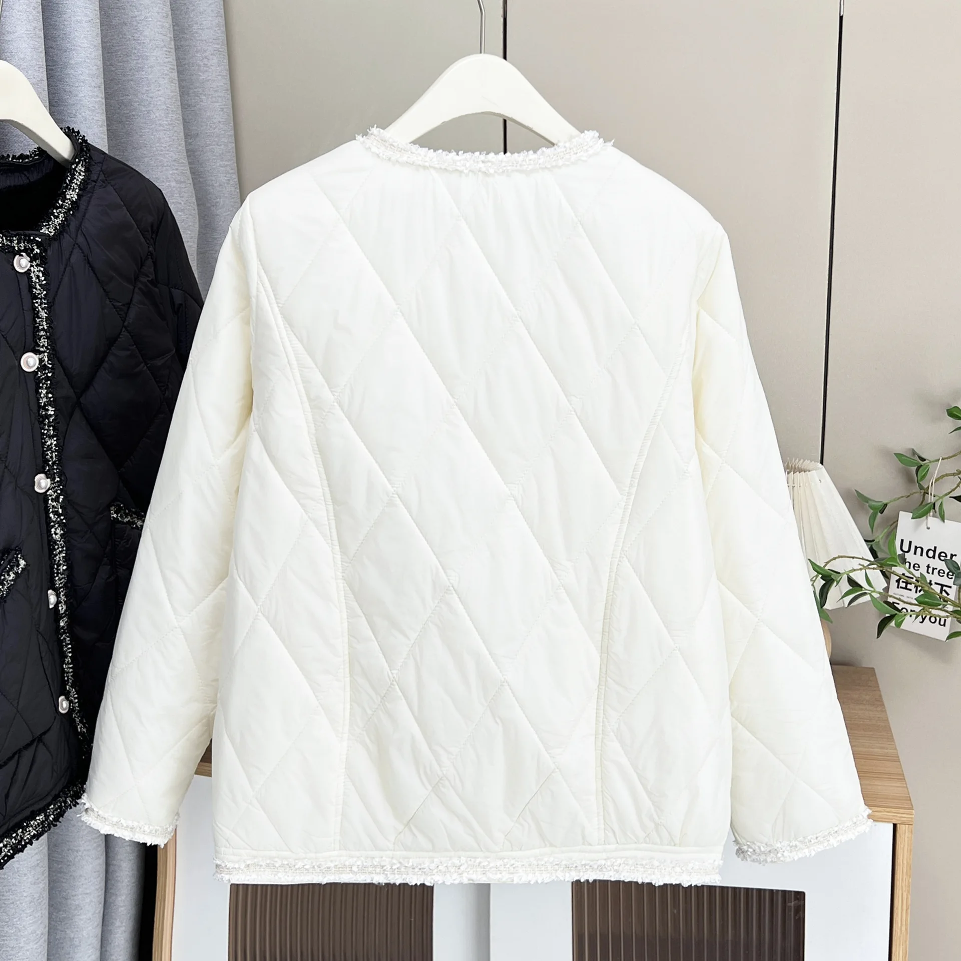 XXXXL Fashion Plus Size Women's Parkas Autumn Winter New Style Casual Chic Style Fleece Padded Jacket Warm Coat 7015