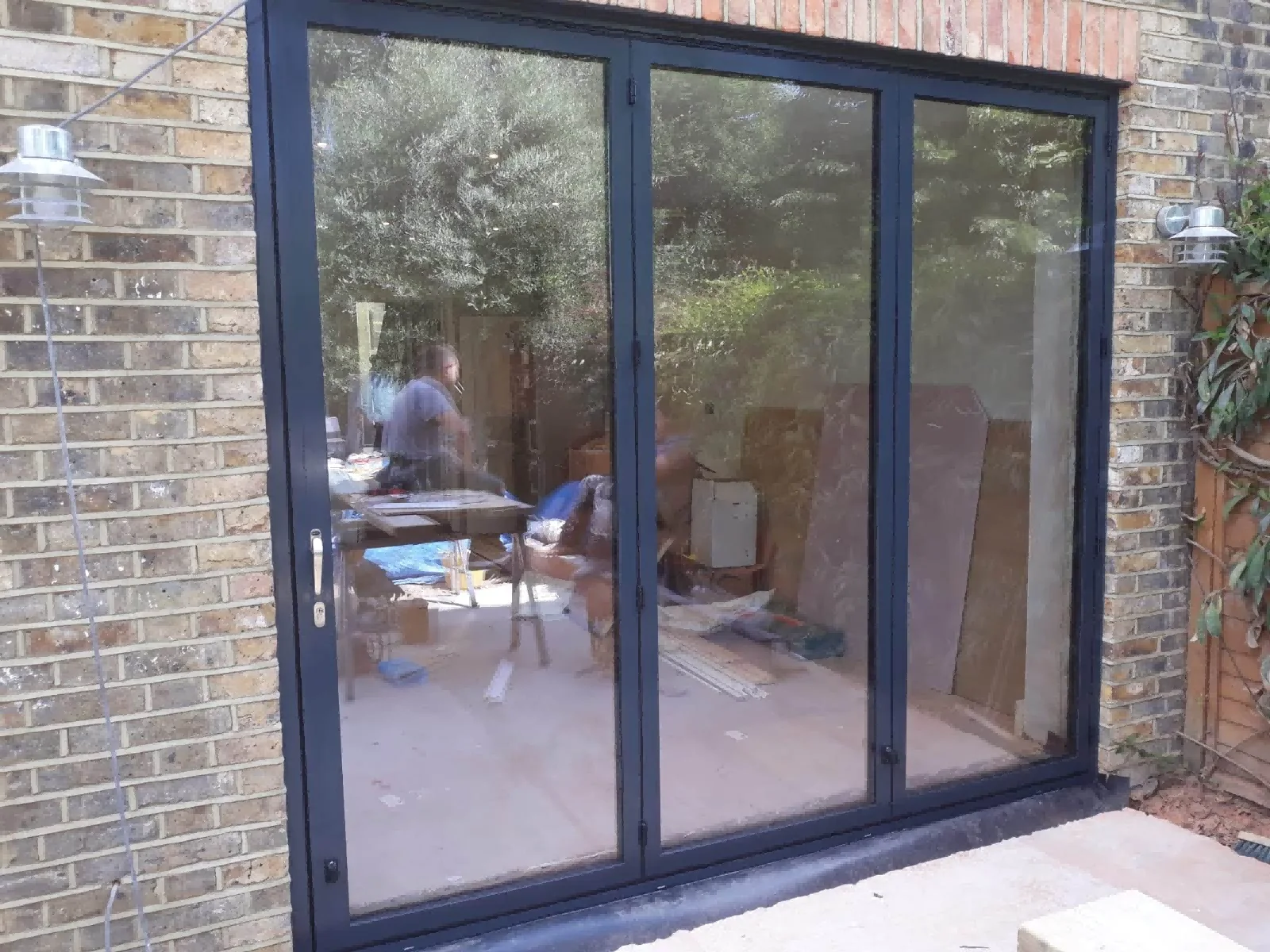 Bifold Door Home Interior Double-glazed Patio Folding Door Thermal Insulation Aluminum Alloy Folding Glass Doors for Sunroom