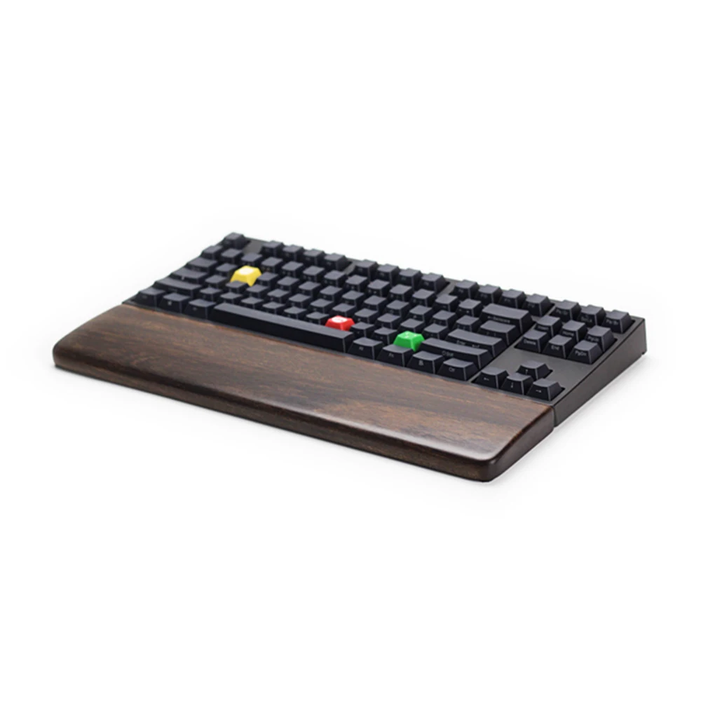 Logo Customized Solid Wooden Wrist Rest Pad For Mechanical Gaming