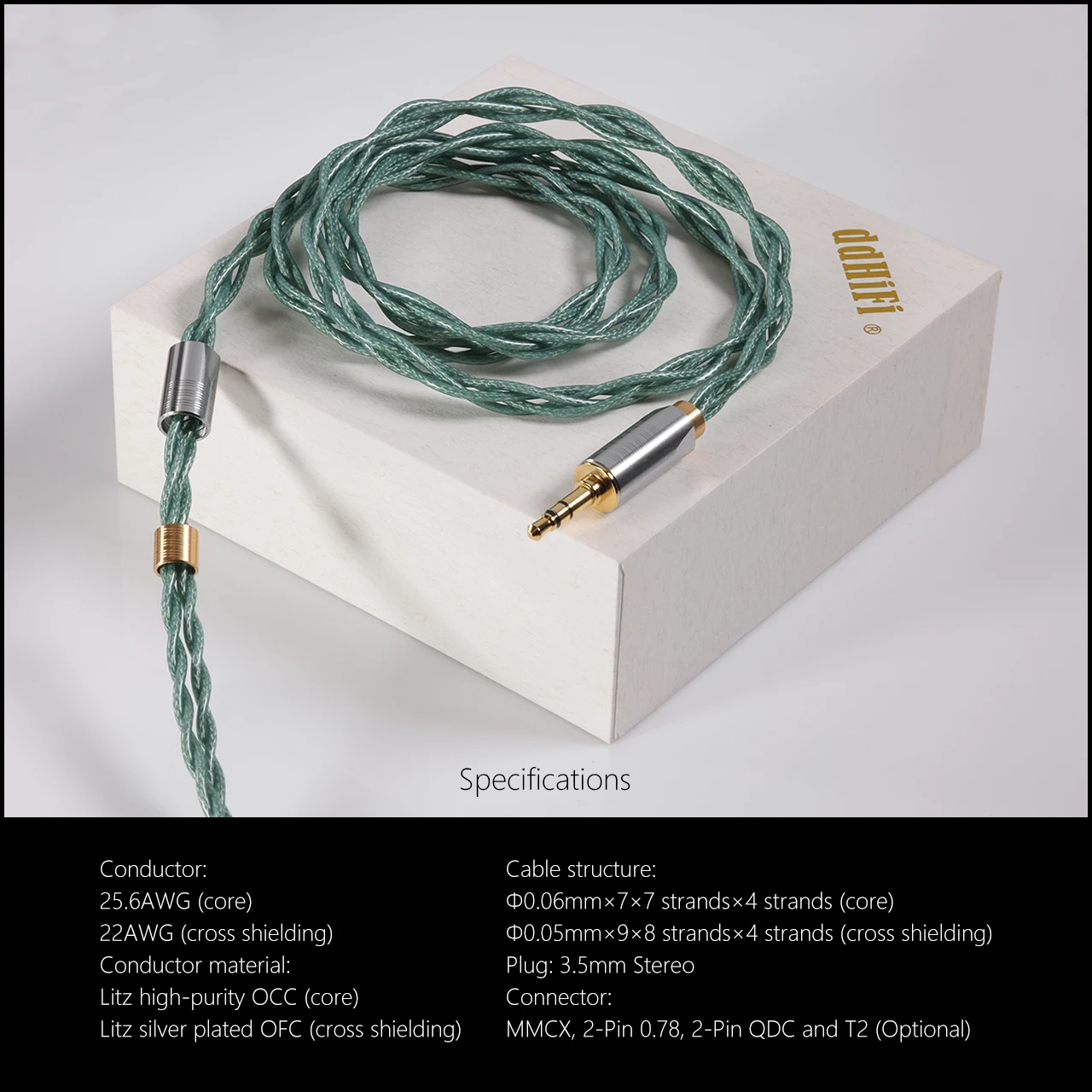 DD DdHiFi BC125A (Air Ocean) OCC HiFi ̾ ̺, 3.5mm ׷ ÷, MMCX, 0.78, QDC  T2 Ŀ