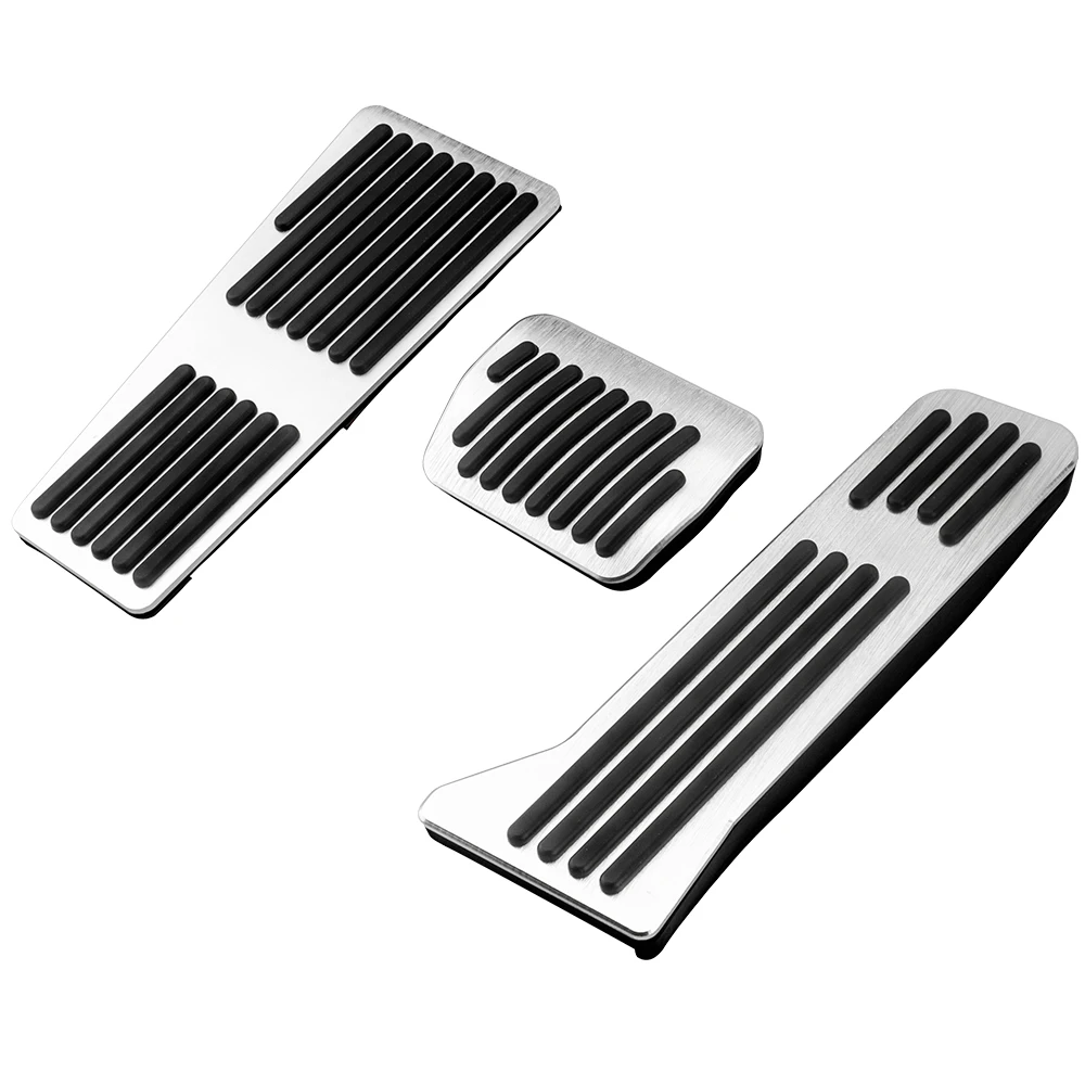 AT/MT Car Pedal Covers For Mazda Premacy, Mazda5, Ford I-Max 2004-2010 - Anti-Slip Aluminum & Rubber