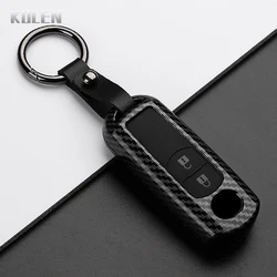 Carbon Fiber Style Car Key Case Cover with 2 - 4 Button Options (2 Btn Carbon Set1)