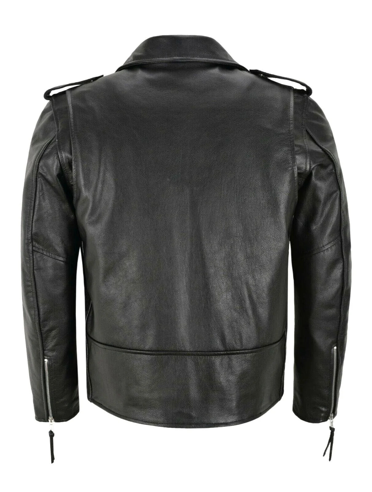 Description Picture 4 of item2024 Men PU Leather Jacket Motorcycle Fashion Slim Fit Leather Coat