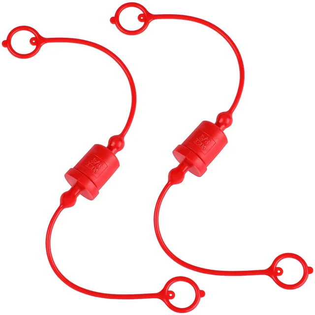 2 Sets Hydraulic Quick Coupler Dust Caps Hydraulic Connector Covers