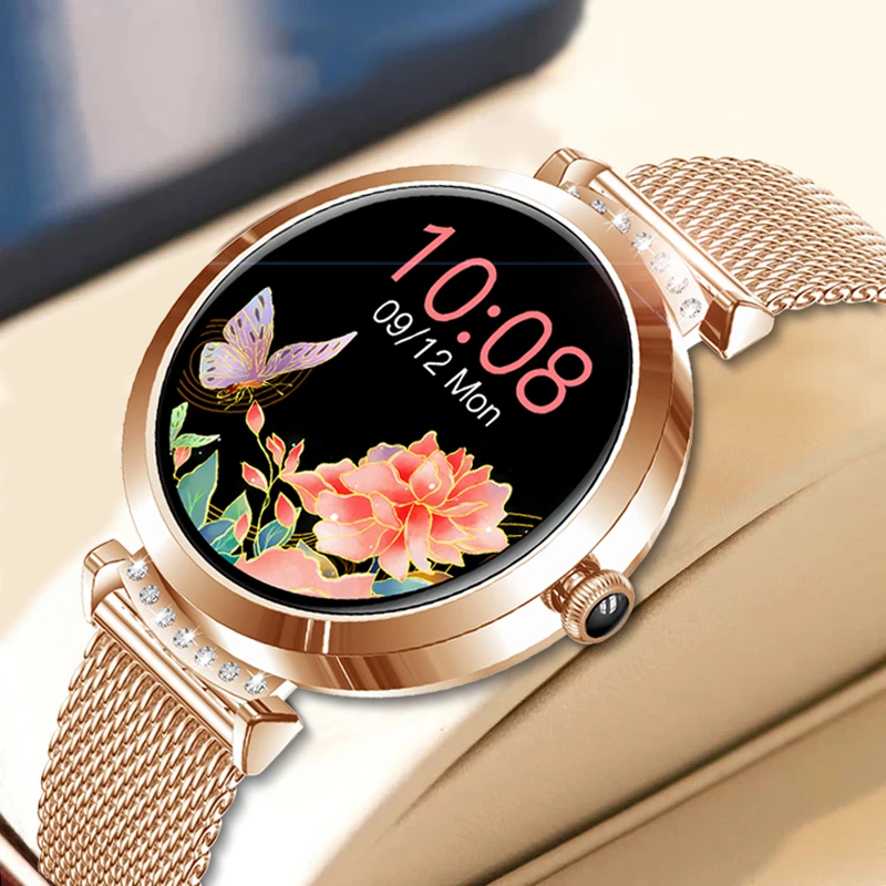 2022 New Smart Watch Women Heart Rate Health Monitoring Sport Fitness Tracker IP68 Waterproof Smart Alarm Clock Smartwatch Ladie