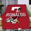 Football star Printed Picnic Blankets R-ronaldo M-Messis Warm Blanket Soft and Comfortable Blanket Home Travel Birthday Gift 4