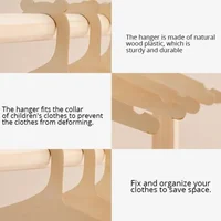 10 pièces bébé créatif cintre support bébé en bois cintre maison bébé chambre pépinière décor pour enfants présent 5