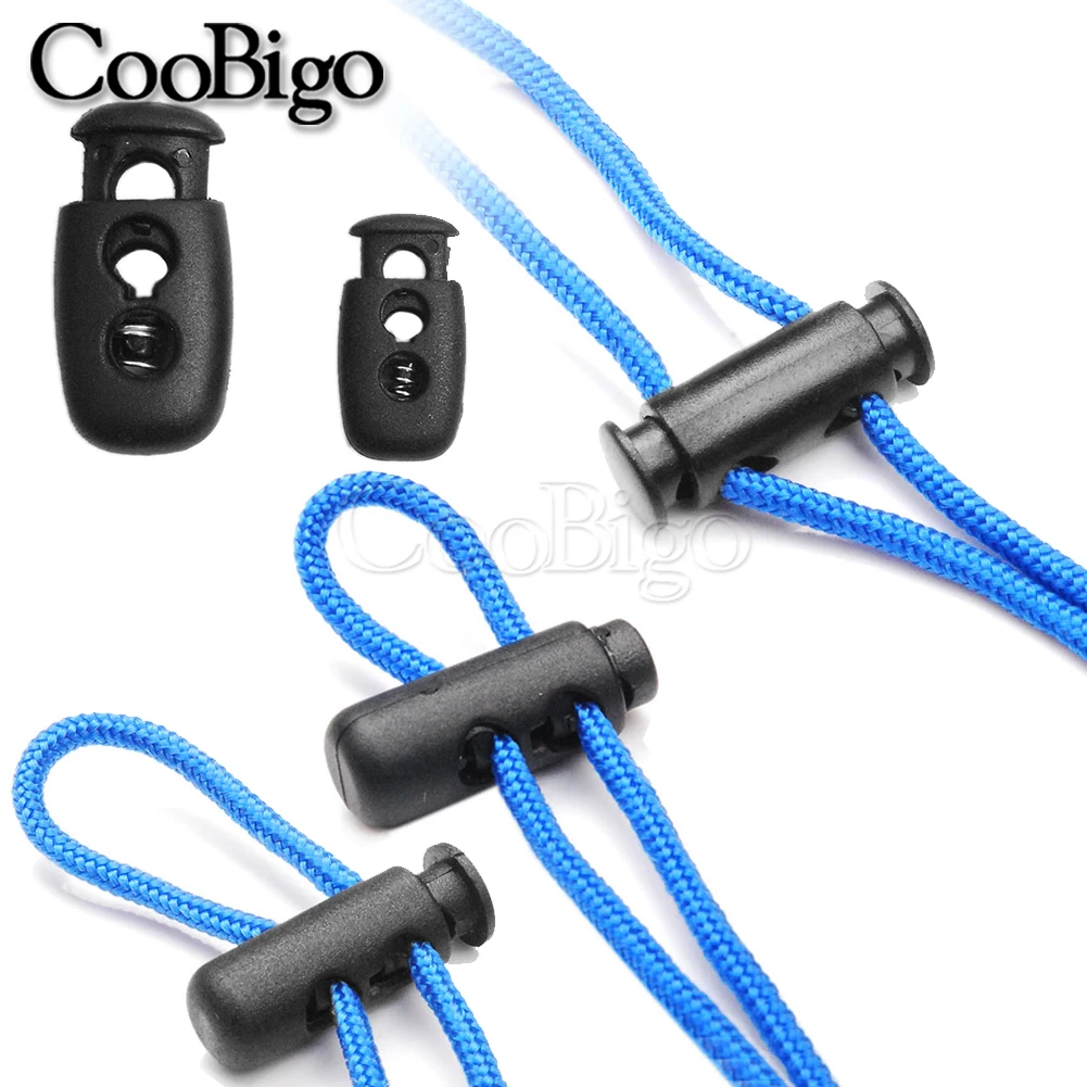 Plastic Spring Clasp Cord Lock Stopper End Toggle Clip Fastener for Clothes Shoes Lace Bungee Elastic Rope Lanyard 10pcs detachable stopper cord lock stopper cord stopper cord lock cord end lock