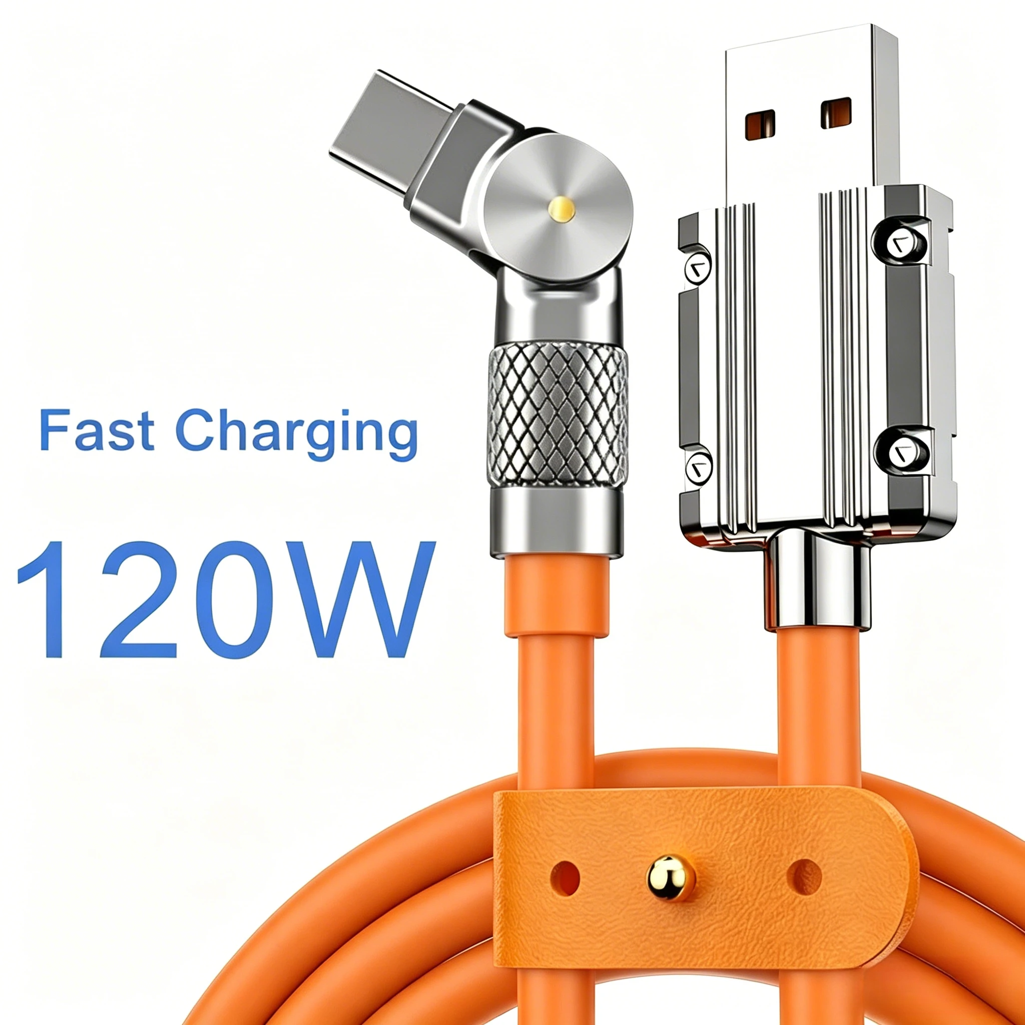 ตัวเลือกสินค้า สายชาร์จ USB-C 120W ชาร์จเร็ว 1.5 เมตร ใช้ได้กับ Samsung Xiaomi Huawei