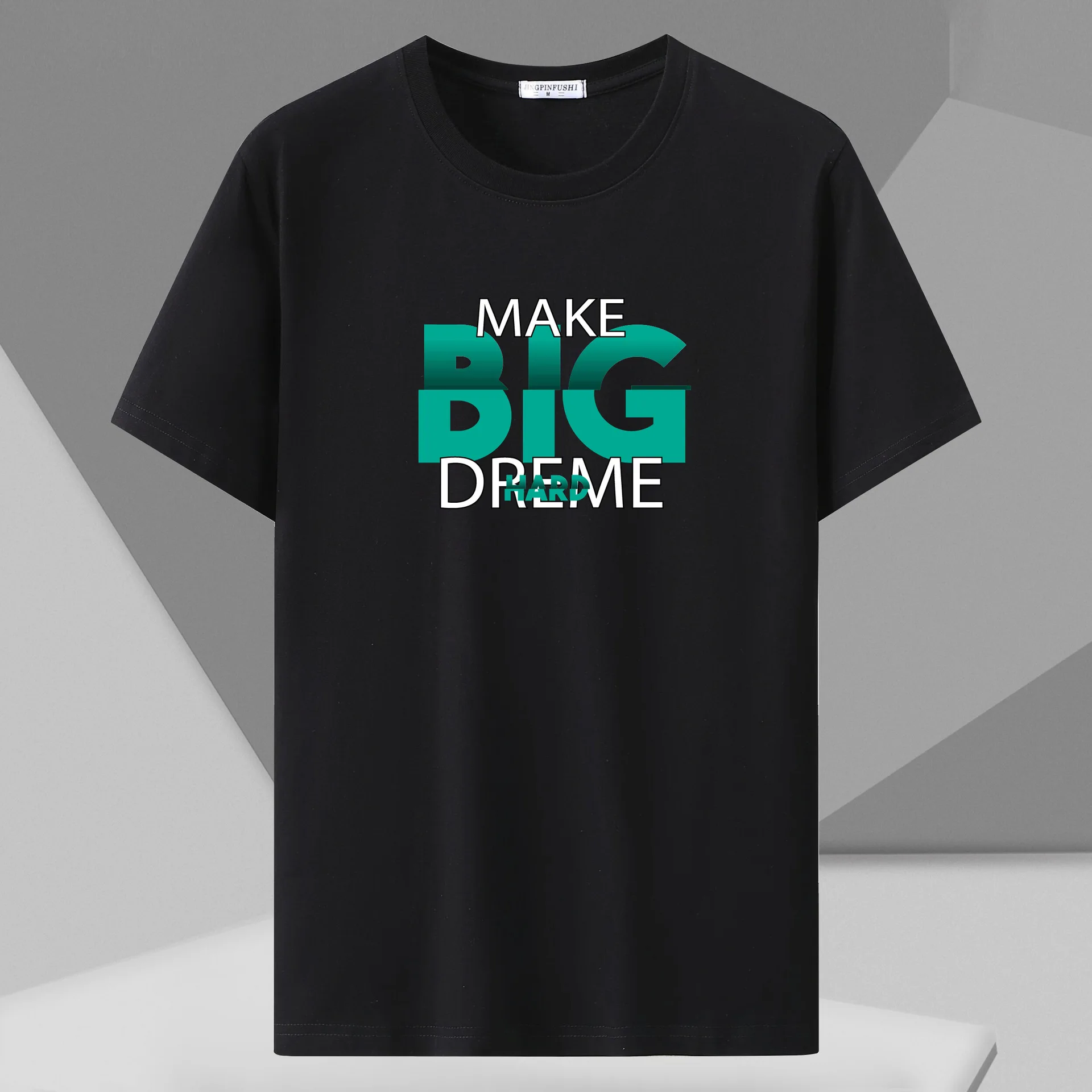 

M-10XL Plus Size Men's T-shirt Korean Round Neck Loose Short Sleeve T-shirt Top