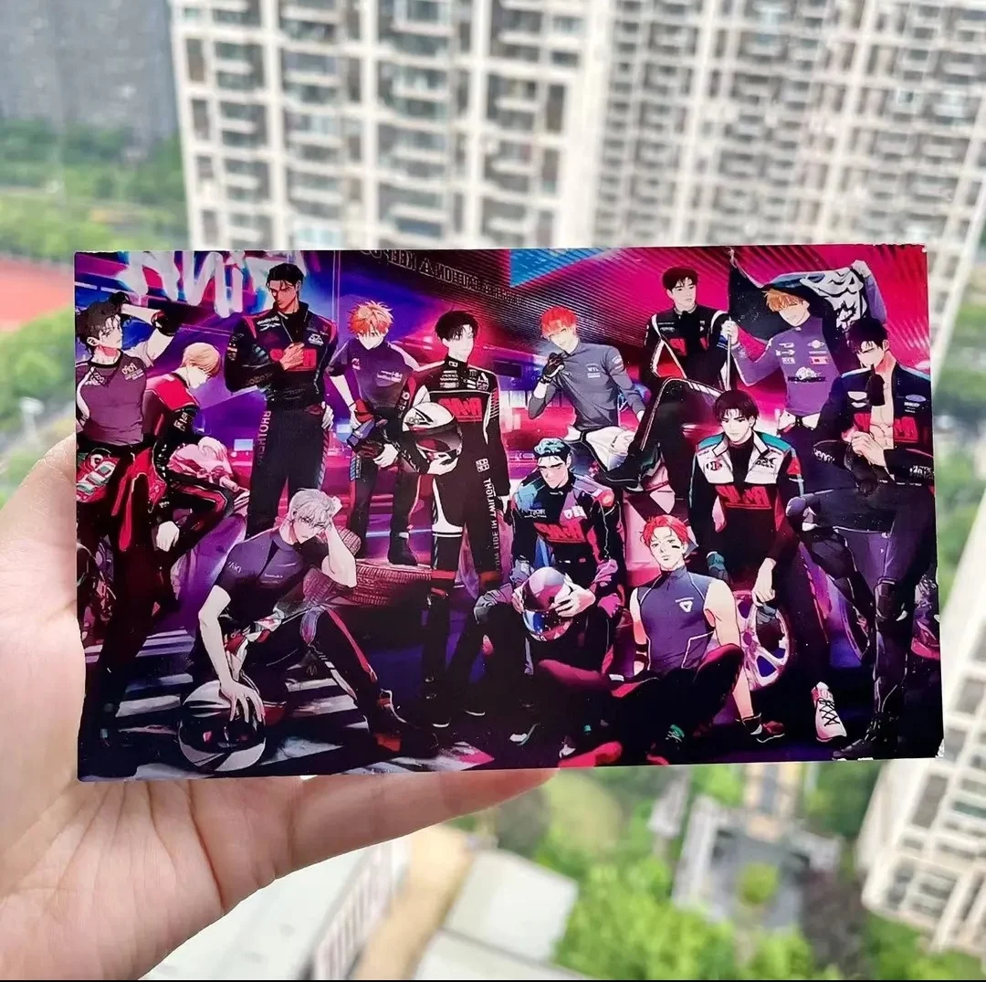 새로운 도착 Fansmade 2024 Lezhin 및 Bomtoon 17cm 대형 아크릴 스탠드 아크릴 벽돌