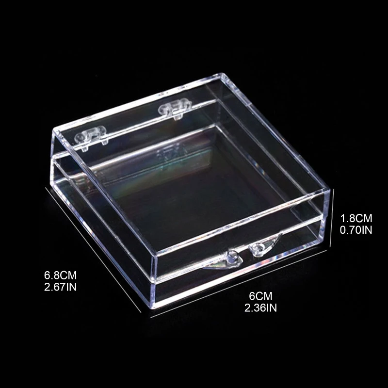 Artificial Press On Nail Storage Box,Empty Clear Nail Tips Display Storage Box for False Nails Organizer Nail Art Tools