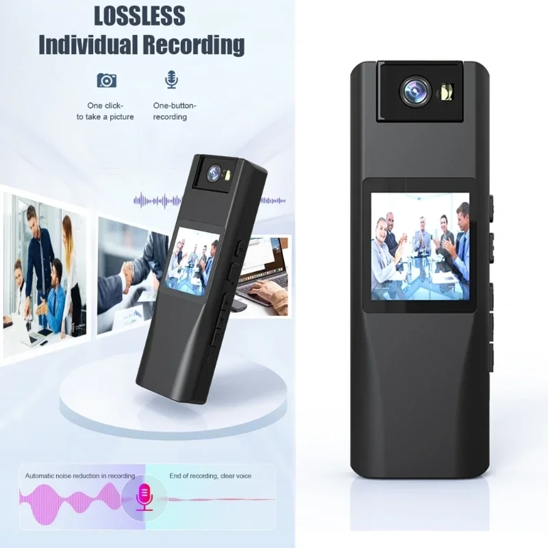 Портативный видеорегистратор L12, корпусная камера 1080P, видеорегистратор, видеокамера с углом поворота 180°, светодиодная E8BE