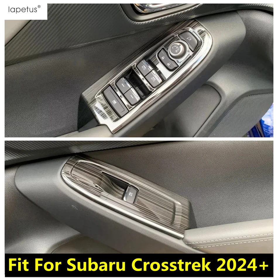 

Car Door Armrest Handle Window Lift Button Panel Switch Frame Decor Cover Trim For Subaru Crosstrek 2024 Accessories Interior
