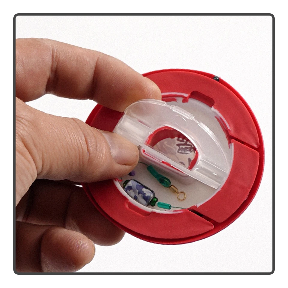 ARTSEWPLY 10 Stück Silikon Angelschnur Spulen - Geschlossenes Design