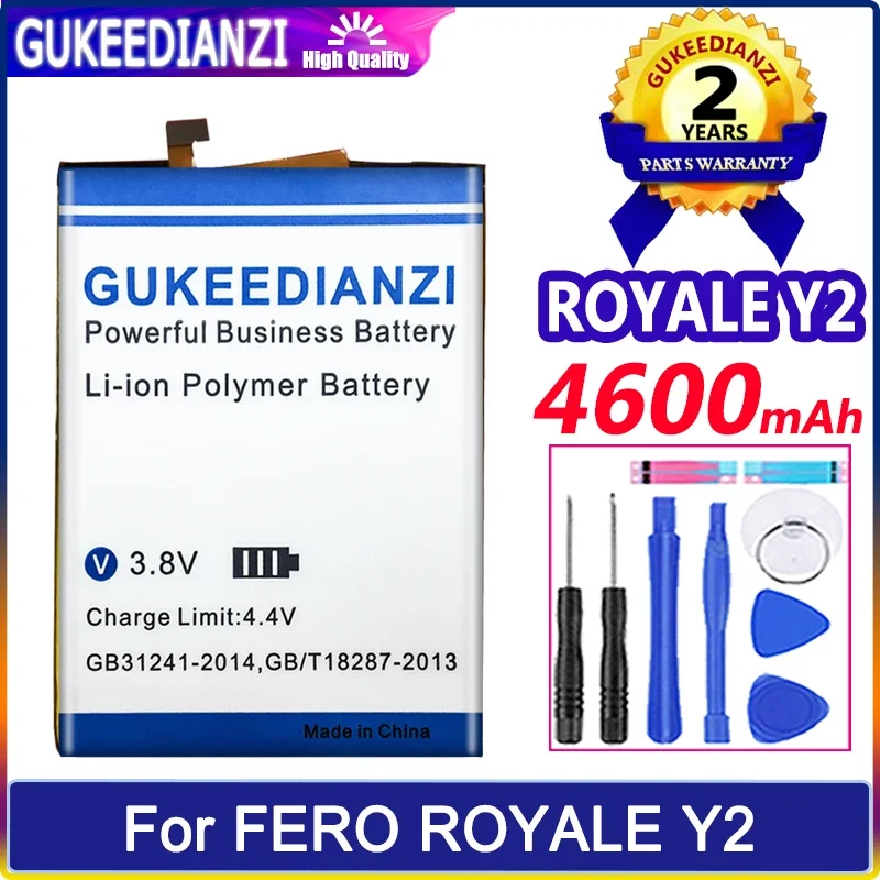 

GUKEEDIANZI Battery 4600mAh For FERO ROYALE Y2 Mobile Phone Bateria