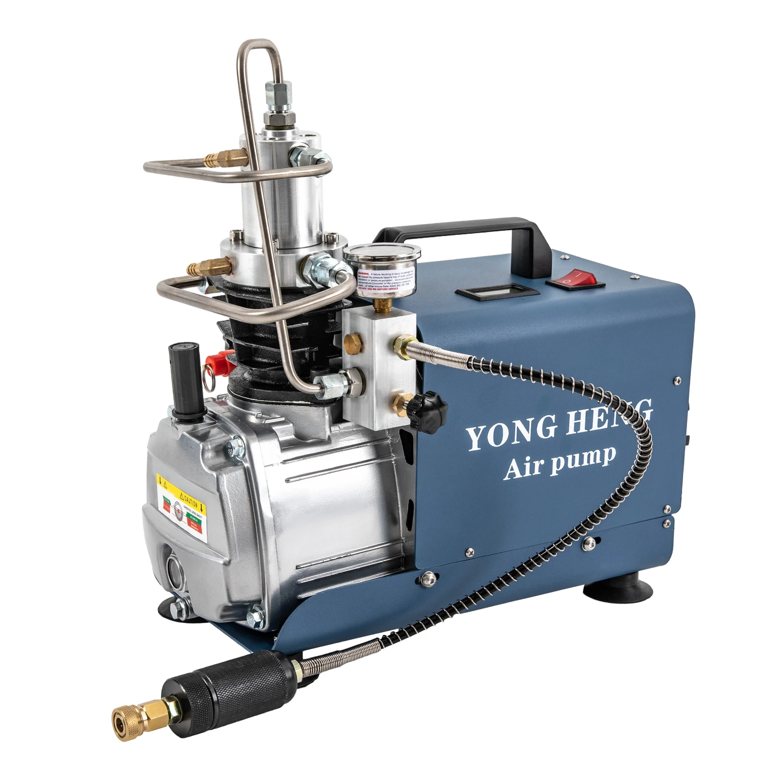 30 MPa Hochdruck-elektrische Luftkompressorpumpe 1,8 kW Hochtemperaturbeständige Kompressorpumpe für Automobile/Fahrräder – Detail 9