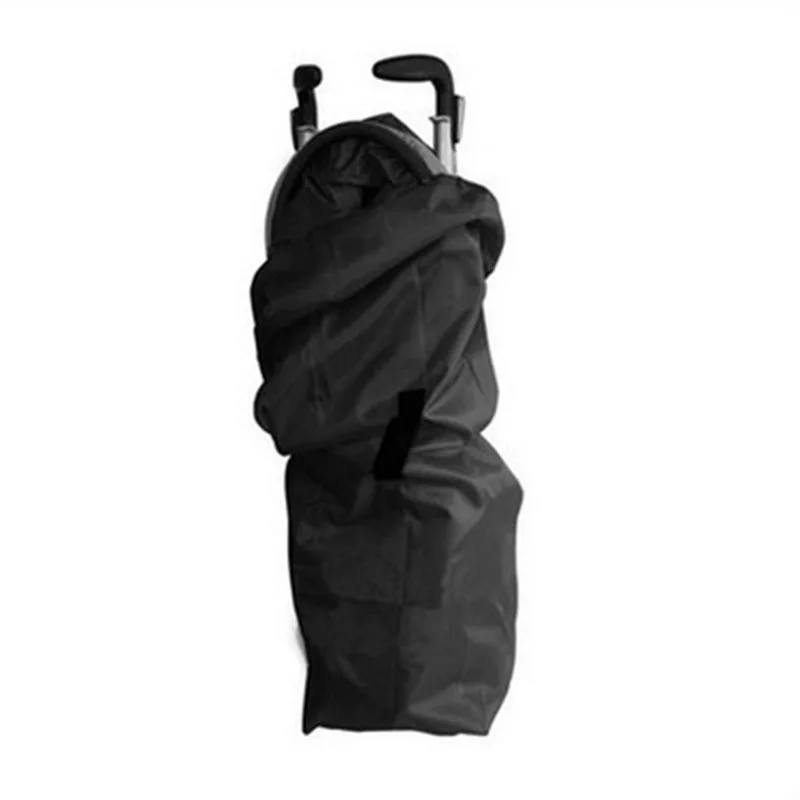 baby stroller cover for rain One-shoulder Portable Baby Stroller Storage Bag for Traveling Plane Train Black Durable Dirt Resistant Stroller Storage Bag DDJ baby stroller accessories bag