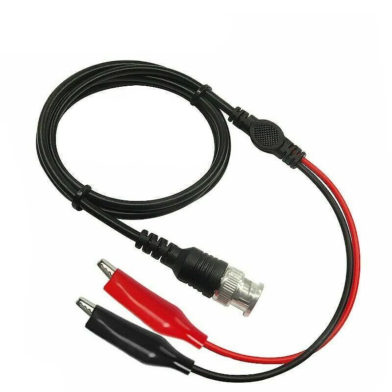 Test Lead JX 1PCS BNC Male Plug to Dual Hook Clip Alligator Clip Banana Plug for oscilloscope/multimeter