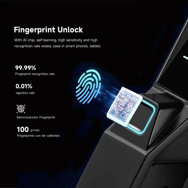 TUYA Face Recognition Fingerprint Waterproof Lock Narrow Bezel Cell Phone Tuya Aluminum Door Code Lock Automatic Smart Door Lock 4