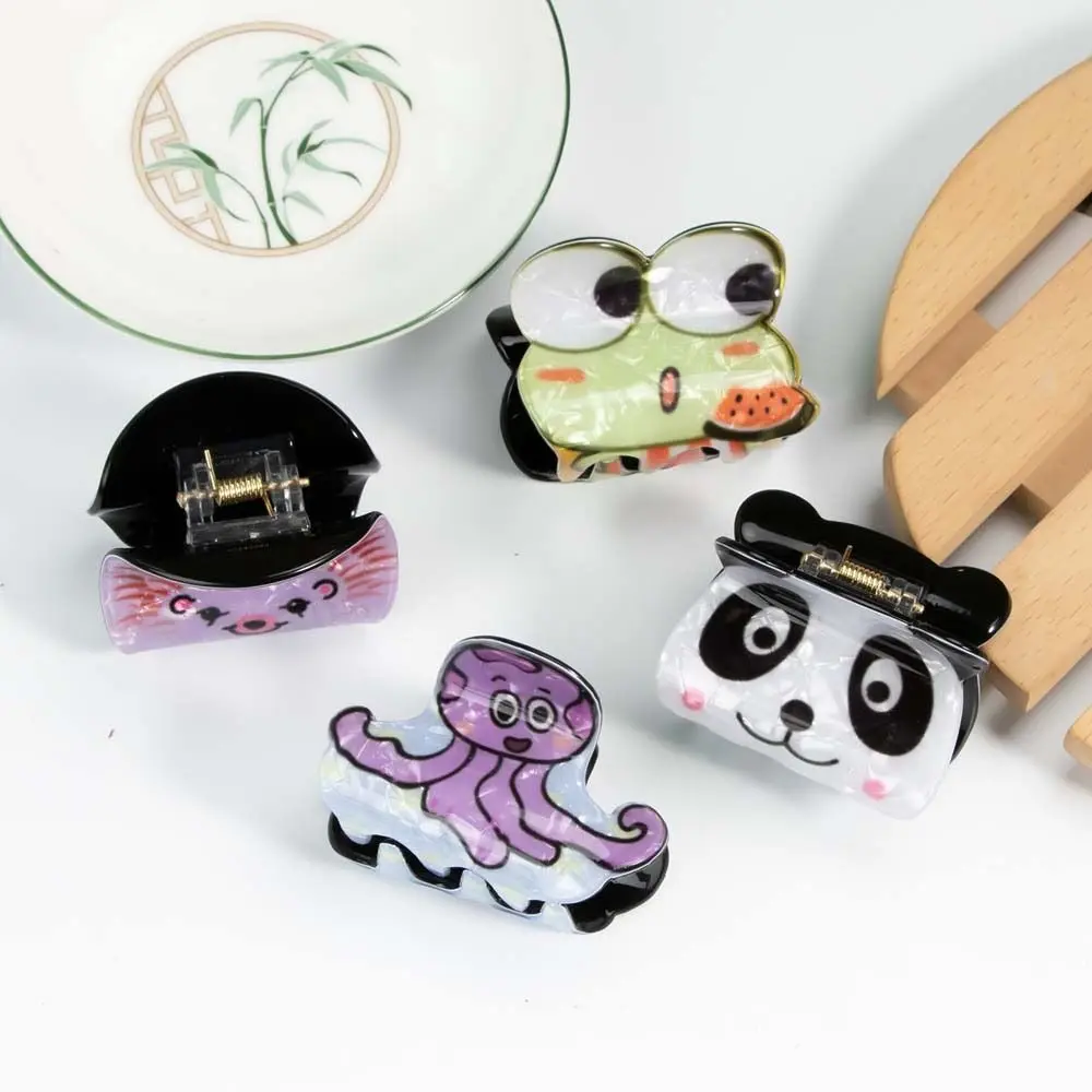 

Koki Dog Hair Claw Fashion Frog Hedgehog Panda Hair Clips Small Headwear Animals Shark Clip Daily