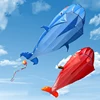 2.2 Meter 3D Giant Dolphin Whale Shape Flying Kite Parafoil Sports Software Paragliding Beach Kite Outdoor Toys For Adult Kids 1