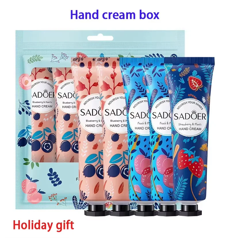 SADOER Nourishing & Repairing Hand Cream Gift Set - 5pc Travel-Size Moisturizers