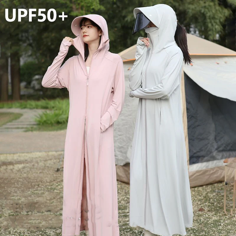 Long Sleeve Hoodie To Block Sun|This Summer Anti-UV Sunscreen Long Hoodie  is a must-have for women aged 25-35. Made from 51%-70% synthetic fiber, it  offers slight stretch and a slim fit for a ...