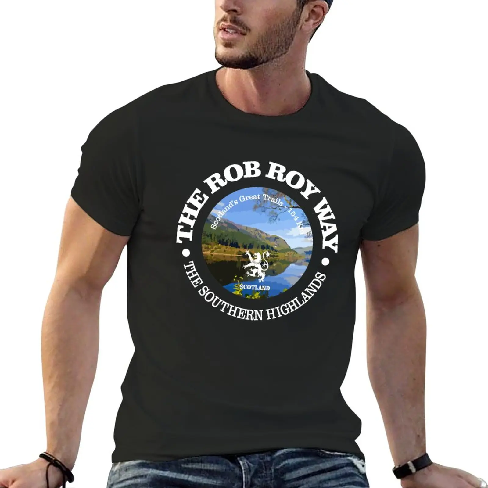 New Rob Roy Way (rd) T-Shirt Blouse Short t-shirt black t shirts vintage clothes oversized t shirts for men