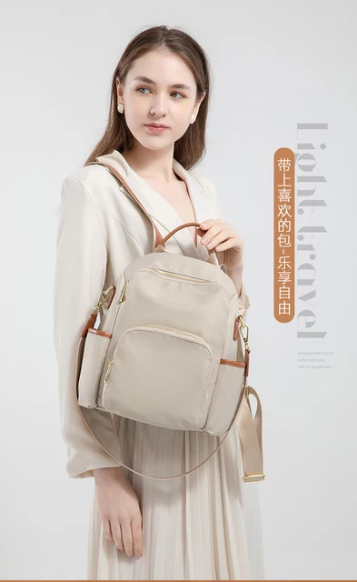 Mochila Para Mujer, Bolso De Hombro Informal A La Moda, Bonita Tela De Nailon, Mochila Para Mujer, Mochila Elegante Para Chicas, Mochila Para Mujer Compra Barata En