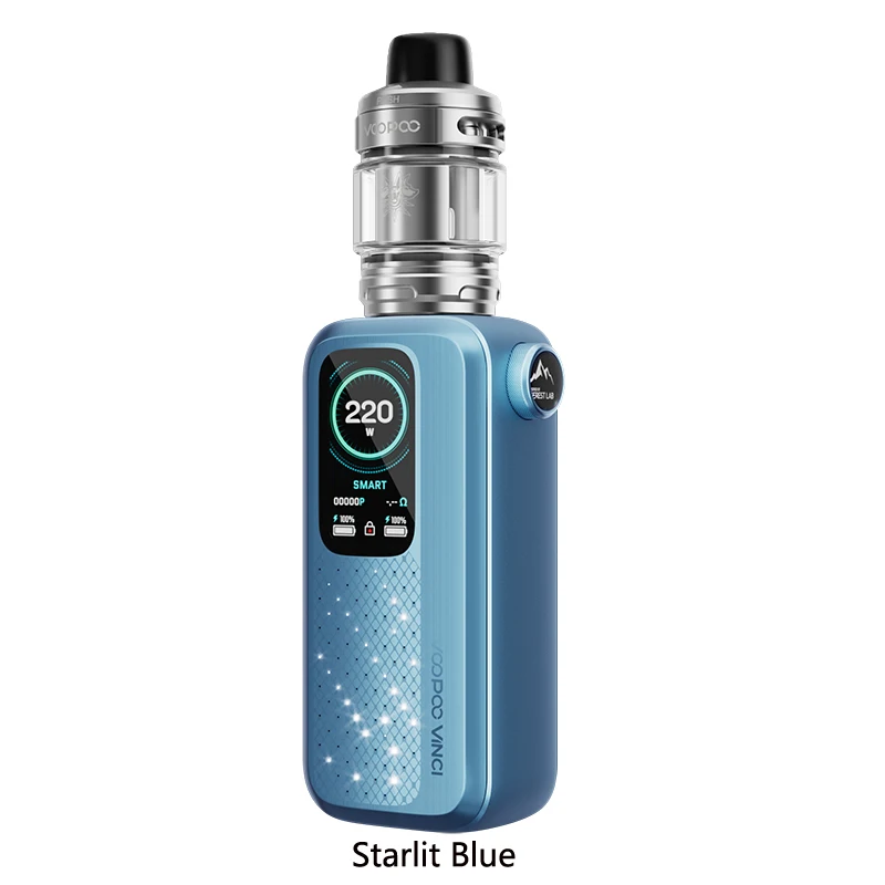 Original VOOPOO Vinci Spark 220 Kit 220W 18650 Battery 5.5ML Uforce-X Tank 0.15/0.3ohm PnP X Coil E Cigarette Vaporizer Vape replacement