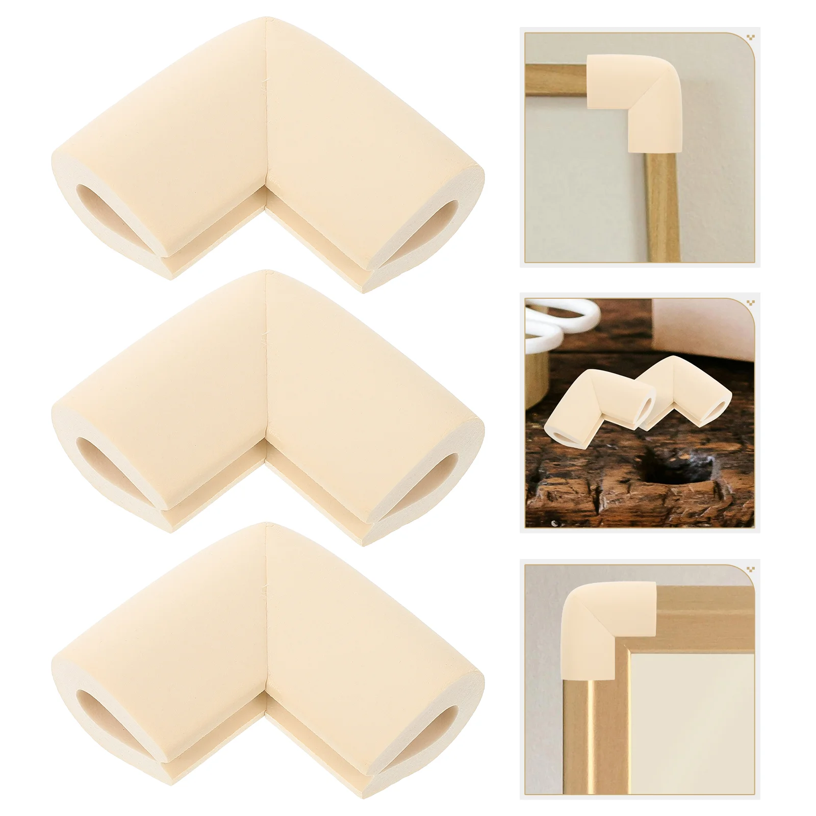 24 Pcs Photo Frame Corner Foam Protectors Multifunction Guards Nbr Material Packing Packaging Edge for