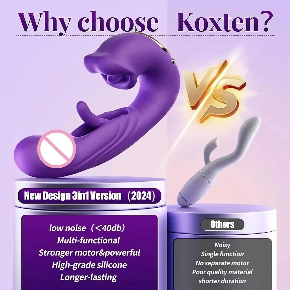Flapping Dildo Vibrator for Women Tongue Lips Licking Clit Clitoral Sucker Vagina Stimulator G Spot Vibrators Adult Female Goods