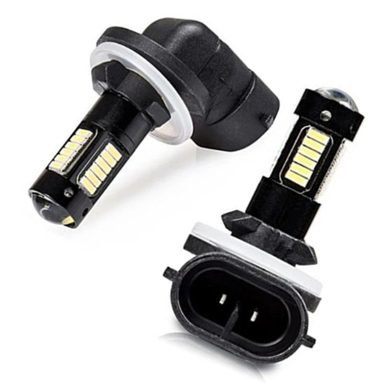 30SMD 4014 880 881 889 H27 30-SMD LED Replacement Bulbs Car Fog Lights Lamps 12V 2PCS