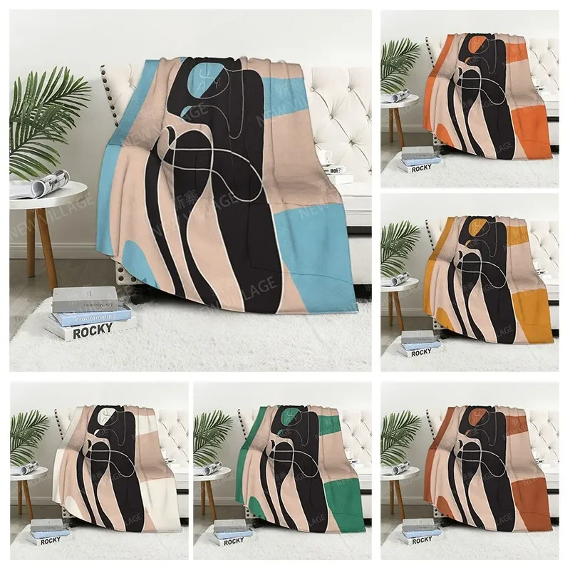 

Plaid sofa for Knee blankets warm winter bed cover throw blanket Decor boho warm fleece Nordic Vintage Morandi Soft and hairy