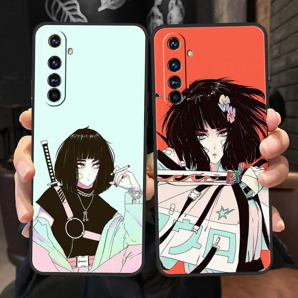 Japanese Style Anime Girl Phone Case - Artistic Cover
