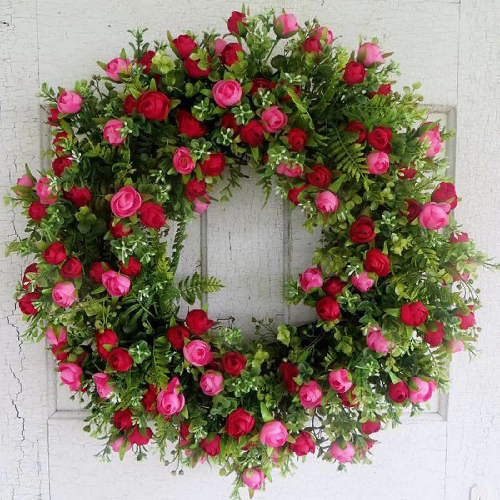 

Artificial Flower Wreath Colorful Gypsophila Wreaths for Party Decoration