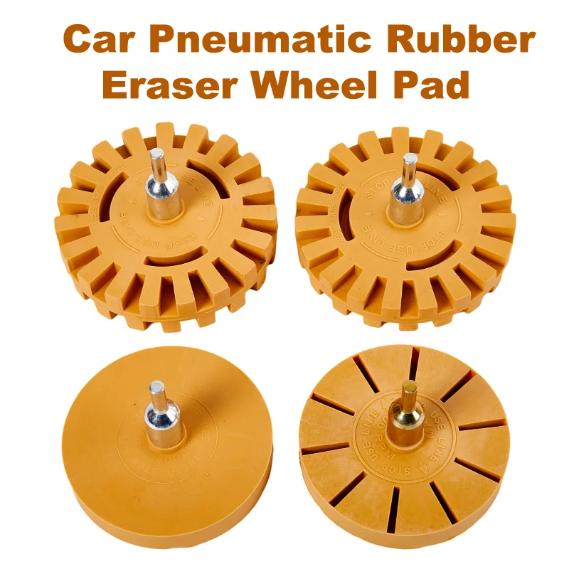 8cm/10cm Car Pneumatic Rubber Eraser Wheel Pad Rubber Disk Decal Eraser Wheel Sticker Remover Paint Cleaner Auxiliary Tool car sticker remover