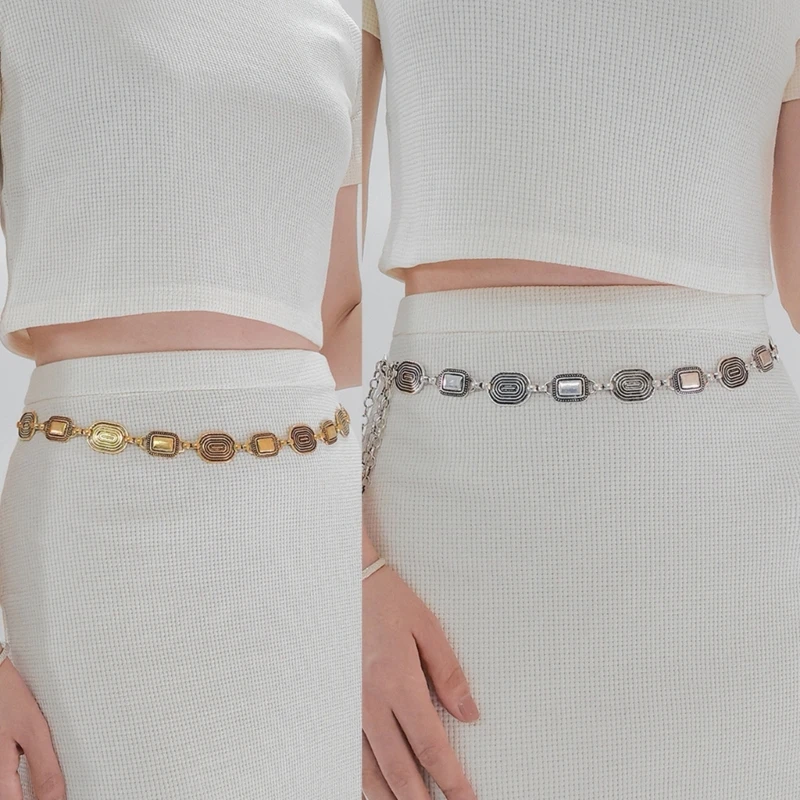 

Waist Chain Hot Girl Conch Silver Chain Sexy Versatile Chain for Party/Club
