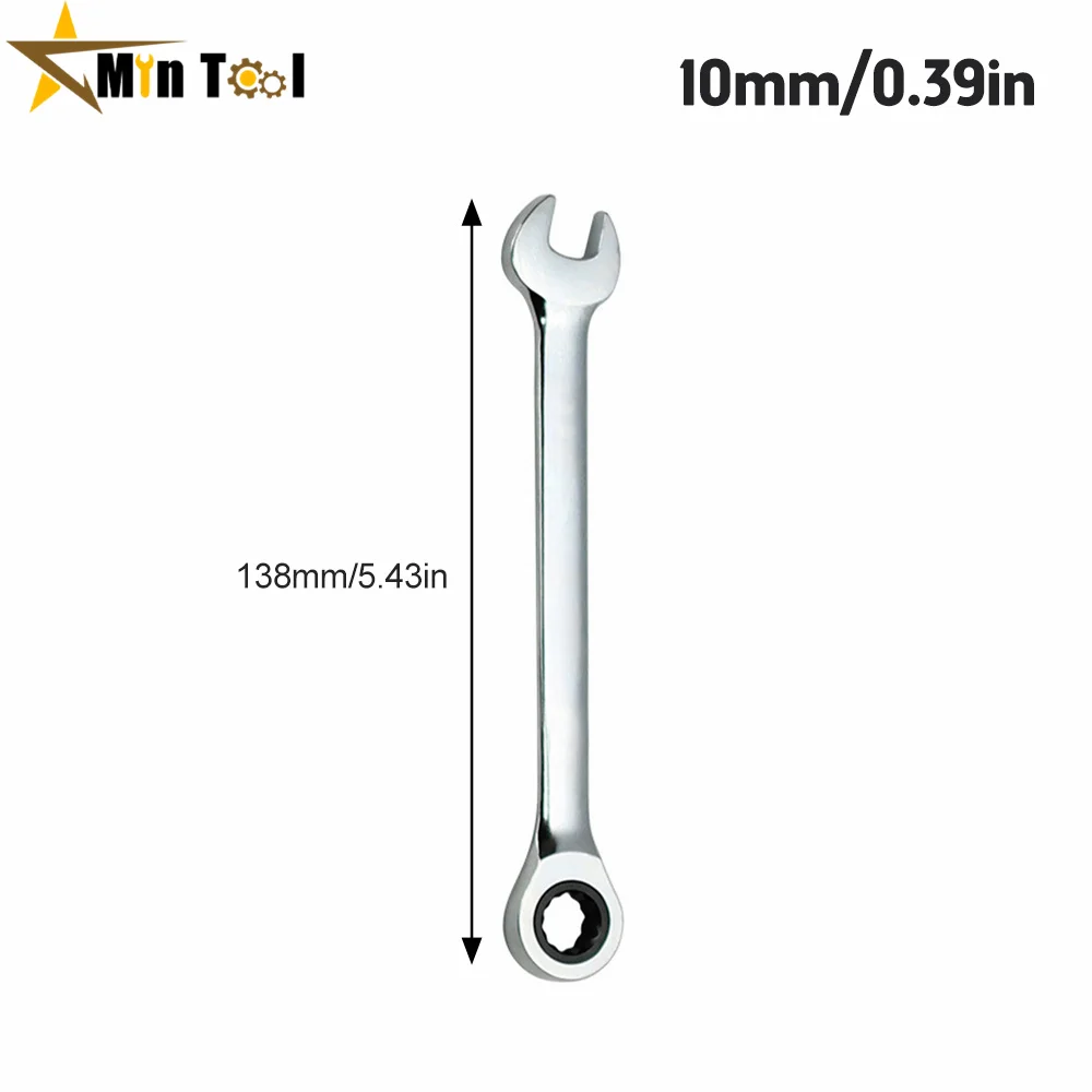 Ratchet Spanner Combination Wrench Keys 6,7,8,9,10,11,mm Gear Ring Tool Handle Chrome Vanadium Tool for Car Repair ratchet wrench set,ratchet wrench,combination wrench,wrench set