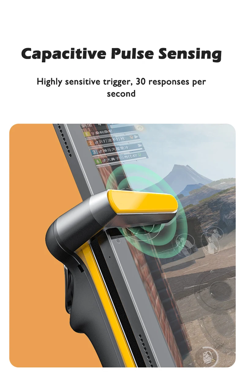 IPad Six Finger PUBG Controller Capacitance Adjustable Mobile Game Trigger L1R1 Button Gamepad Joystick Grip Tablet Accessories