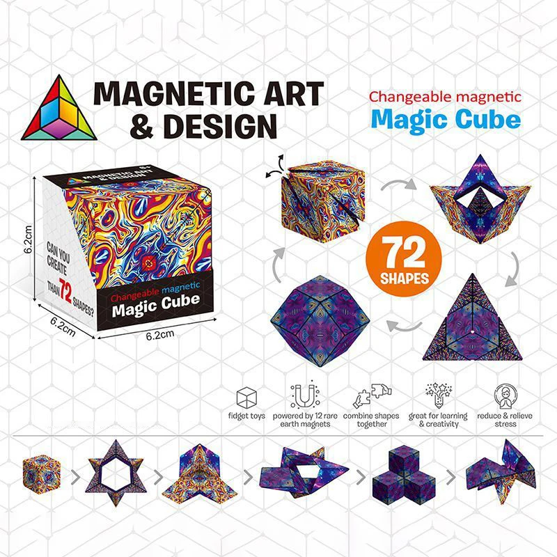 Cube magnétique en 3D