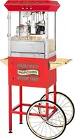 Popper Popcorn Machine with Cart and Stainless-Steel Kettle 1