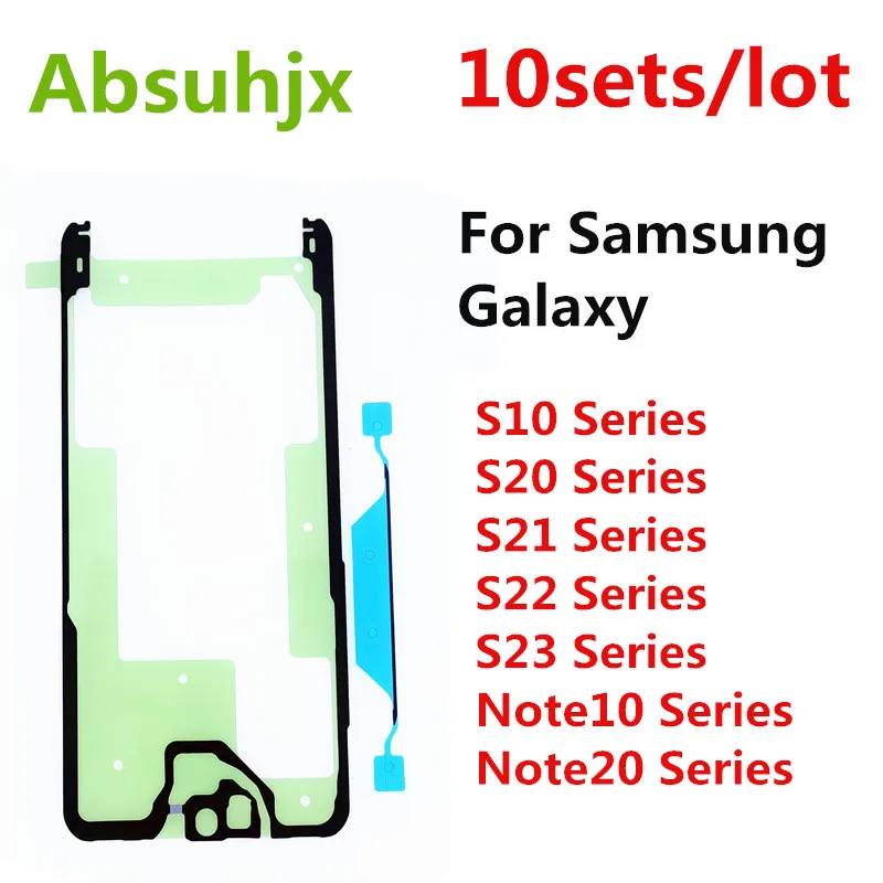 10pcs LCD Frame Glue for Samsung Galaxy S10 S20 S21 Plus Note20 S22 S23 Ultra Note10 Front Bezel Adhesive Sticker Tape phone adhesive stickers,display adhesive sticker,phone adhesive tape,phone back adhesive tape,double side adhesive tape,screen frame glue